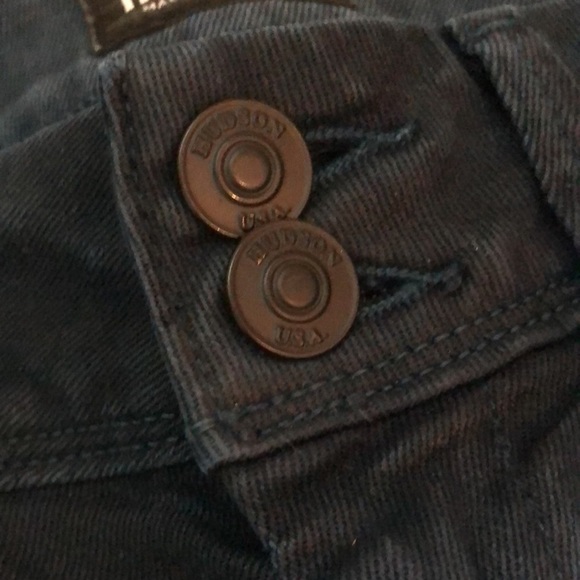 Hudson Denim High Waisted Green Skinny Jeans 24 - Picture 4 of 8